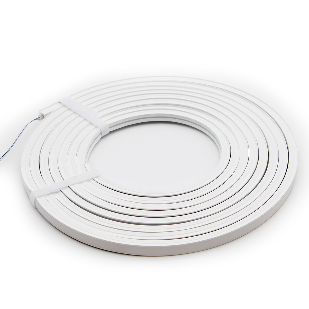 10m Varm hvid LED strip - Fleksibel neon flex belysning med 10x10 mm dimensioner, 10W/m, 24V, RA81