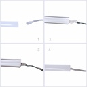10m Varm hvid LED strip - Fleksibel neon flex belysning med 10x10 mm dimensioner, 10W/m, 24V, RA81
