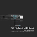 1m USB-C-kabel - sort