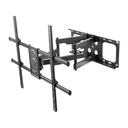 TV vægbeslag - 50-90" vip- og drejbar, 75kg, VESA, Sort