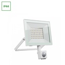 Projektør med PIR sensor: Noctis Lux 4, 50W, Varm hvid, IP44, Hvid, 230V, 176x221x53mm