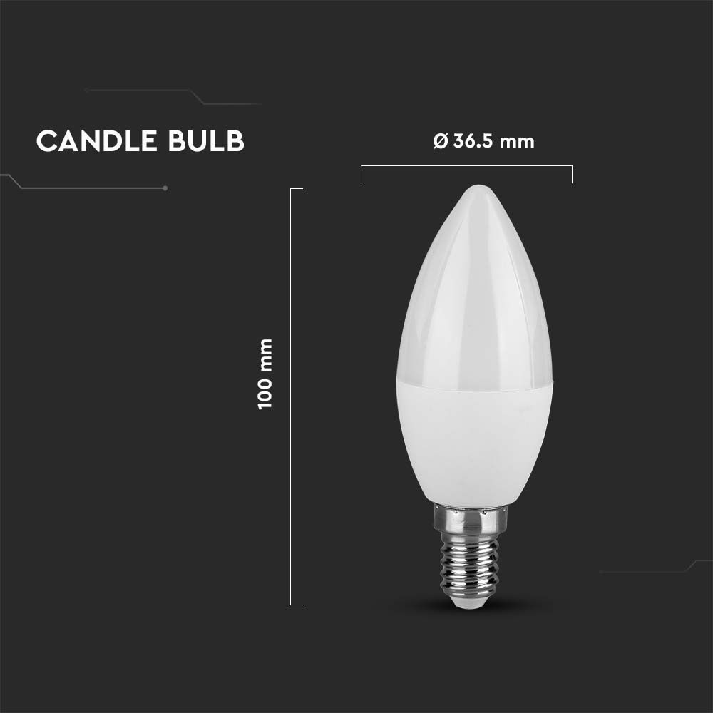 LED Kertepære E14 - 4,5W, 3000K, 470lm, RA80 - Energibesparende lyskilde til små fatninger