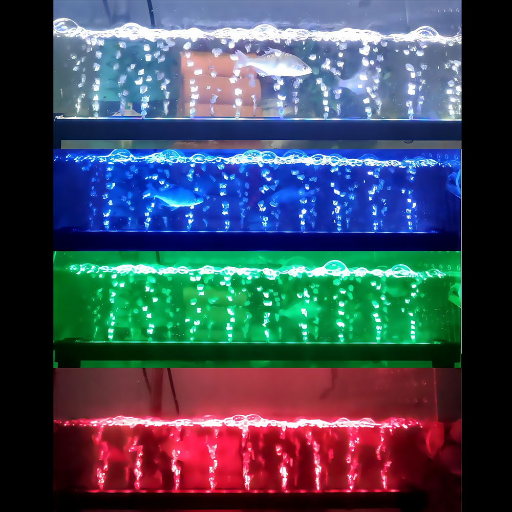40 cm Akvarie Armatur - 12W, RGB+NW, Kan Bruges med Luftpumpe, IP68 Eksklusivt til Akvarier - Effektiv og Holdbar