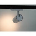 LEDlife 20W Hvid Skinnespot med RA 97 og 2400lm, 3-faset skinne montering, 38 graders spredning - Energibesparende og stilfuldt lys til dit hjem eller kontor.