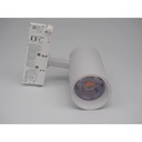 LEDlife 20W Hvid Skinnespot med RA 97 og 2400lm, 3-faset skinne montering, 38 graders spredning - Energibesparende og stilfuldt lys til dit hjem eller kontor.