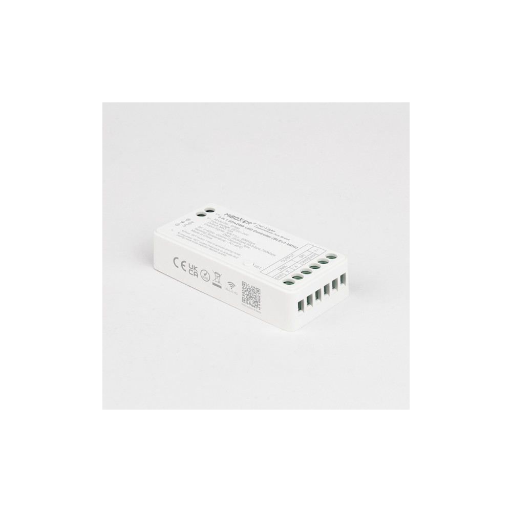 5i1 løbelys Bluetooth+DMX strip controller - RF, 12V/24V, RGB+CCT