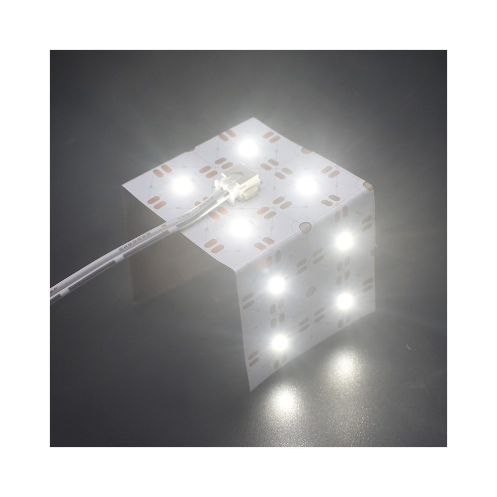 25x25 foldbar LED ark RA94, 12W - IP20, 24V - Varm Hvid - 1100lm/m - 25 meter