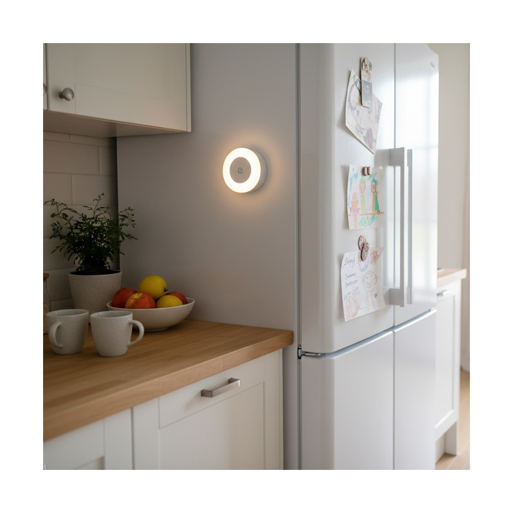 Opladelig LED minilampe, magnetisk - Hvid, touch dæmpbar, IP54 indendørs/udendørs