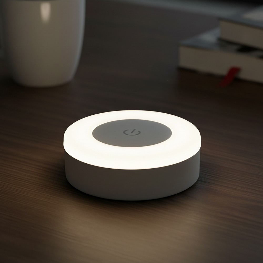 Opladelig LED minilampe, magnetisk - Hvid, touch dæmpbar, IP54 indendørs/udendørs