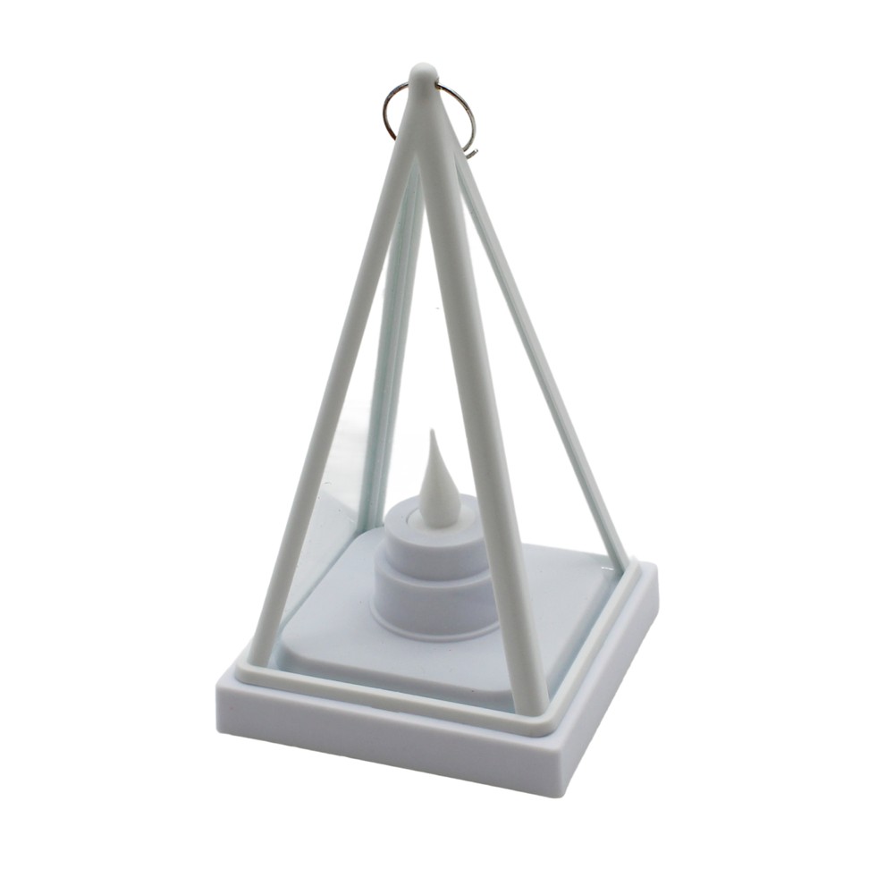 LED lanterne trekantet - Hvid, batteridrevet, IP54 til brug indendørs og udendørs, 1W, 100lm, RA80