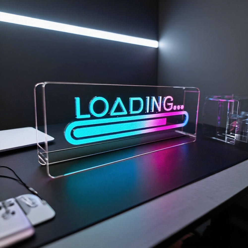 Neon skilt med RGBIC LED lys og Bluetooth til 5V USB-input
