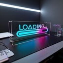 Neon skilt med RGBIC LED lys og Bluetooth til 5V USB-input