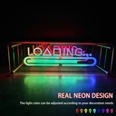 Neon skilt med RGBIC LED lys og Bluetooth til 5V USB-input