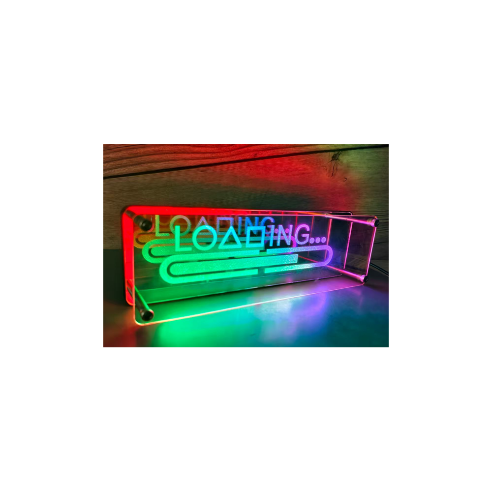 Neon skilt med RGBIC LED lys og Bluetooth til 5V USB-input