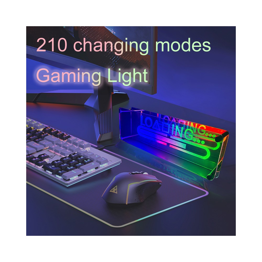 Neon skilt med RGBIC LED lys og Bluetooth til 5V USB-input