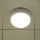 V-Tac 15W LED loftslampe med mikrobølgesensor, skumringssensor og vågelys, IP65, inkl. lyskilde