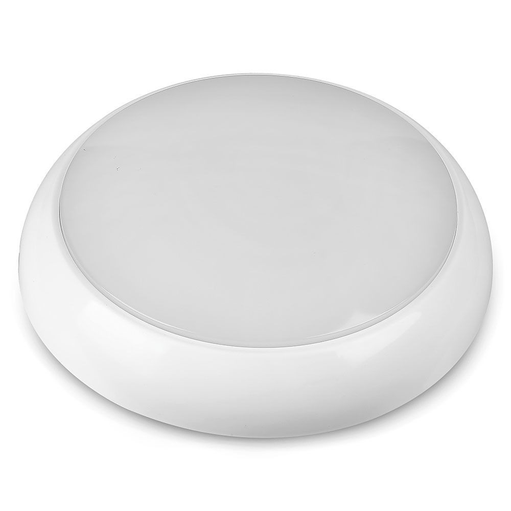 V-Tac 15W LED loftslampe med mikrobølgesensor, skumringssensor og vågelys, IP65, inkl. lyskilde