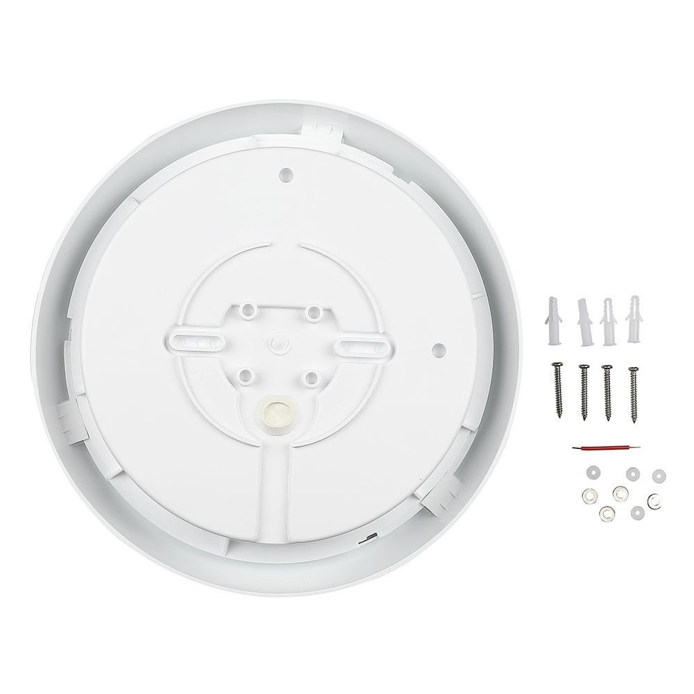 V-Tac 15W LED loftslampe med mikrobølgesensor, skumringssensor og vågelys, IP65, inkl. lyskilde