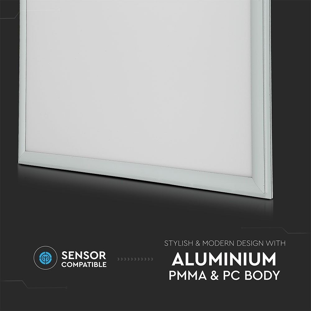 V-Tac 60x60 LED Panel - 32W, 4320lm, Hvid Kant, Erstatter 180W, RA80