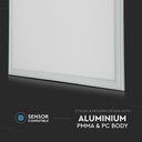 V-Tac 60x60 LED Panel - 32W, 4320lm, Hvid Kant, Erstatter 180W, RA80