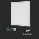 V-Tac 60x60 LED Panel - 32W, 4320lm, Hvid Kant, Erstatter 180W, RA80
