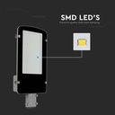 100W LED gadelygte med Samsung Chip, 4000K, grå hus - 5 års garanti