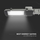 100W LED gadelygte med Samsung Chip, 4000K, grå hus - 5 års garanti
