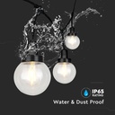 LED Lyssnor (3m) - Mat Sort IP65, med Pære (6 stk)