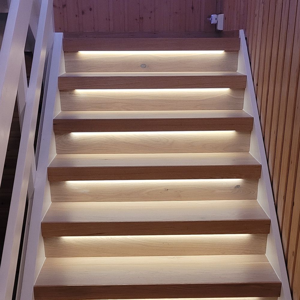 Trappe LED COB stripsæt - 2x5 meter, 12W, 24V, IP20, med sensor