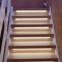 Trappe LED COB stripsæt - 2x5 meter, 12W, 24V, IP20, med sensor