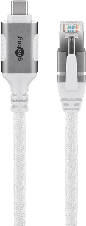 USB-C™ 3.1 til RJ45 netværkskabel, Hvid (3m)