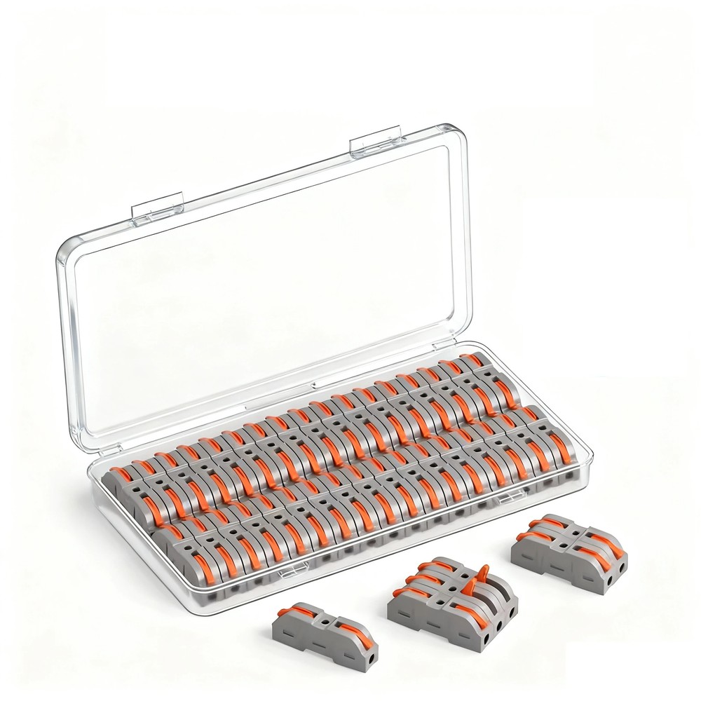 Muffe til skrueløs tilslutning af ledning 0,32-2,5mm2, 230V - 34 stk.