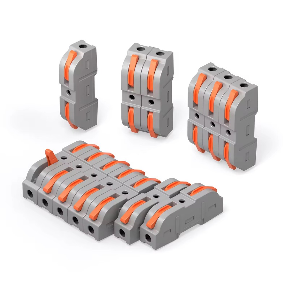 Muffe til skrueløs tilslutning af ledning 0,32-2,5mm2, 230V - 34 stk.