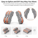 Muffe til skrueløs tilslutning af ledning 0,32-2,5mm2, 230V - 34 stk.