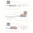 Muffe til skrueløs tilslutning af ledning 0,32-2,5mm2, 230V - 34 stk.