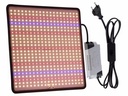 LED Panel Plantelampe - 500 LED Fuldspektrum, 40W (30x30cm)