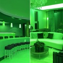 LEDlife 5W Grøn LED spot - 230V, GU10 - Energibesparende grøn LED spot med 5W og GU10 fatning, ideel til 230V installationer.