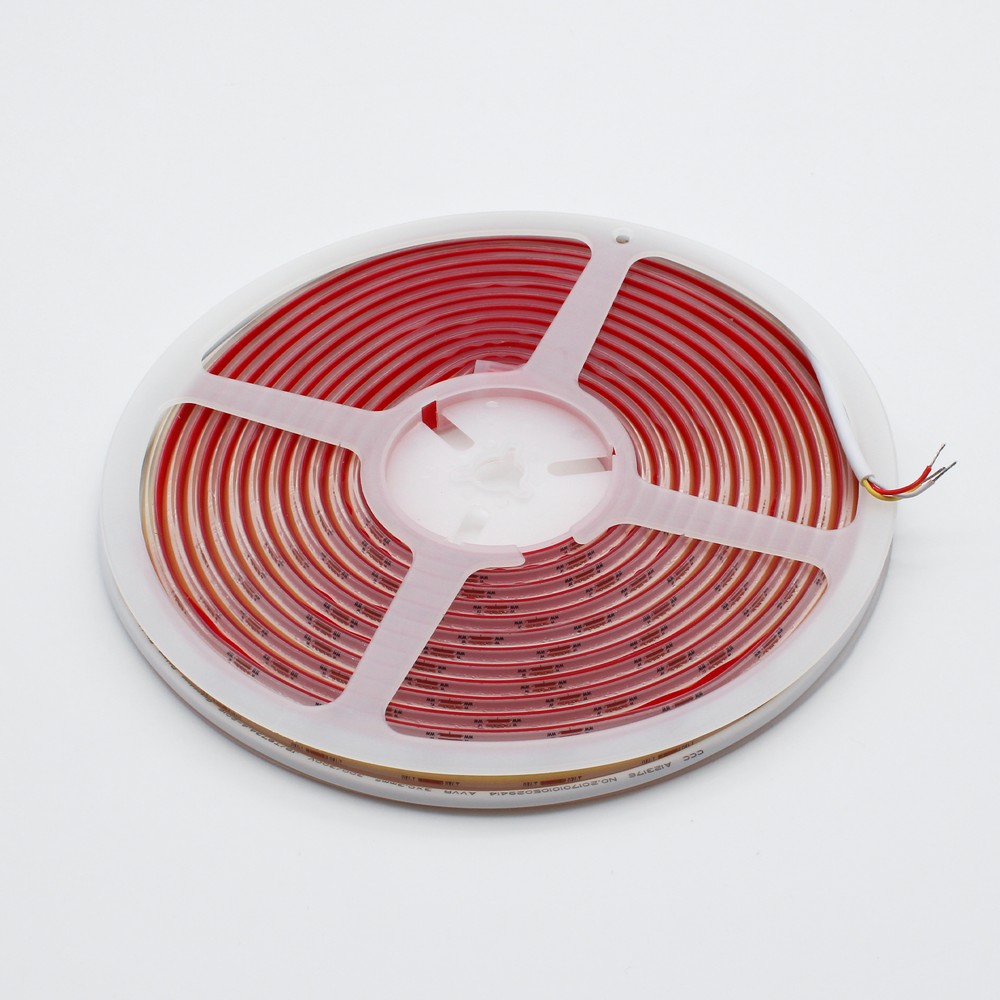 5m COB CCT LED strip RA90 - 20W/m, 24V, IP68, 576 LED pr. meter - Høj kvalitet, 20W/meter, 24V, Vandtæt IP68, 576 LED pr. meter, RA90 - Perfekt til belysning med naturlig farvegengivelse.