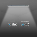 V-Tac Vandtæt LED Armatur - 120 cm, 4320lm, 36W, RA80, IP65