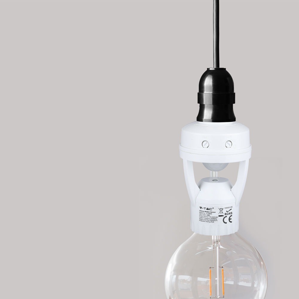 Infrarød Sensor Pære E27 - Maks. 60W LED