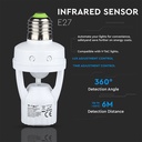 Infrarød Sensor Pære E27 - Maks. 60W LED