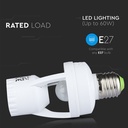 Infrarød Sensor Pære E27 - Maks. 60W LED