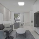 Samsung VT-18 LED Kuppel Lys 18W - 3000K, firkantet, hvid ramme, IP44, RA80 - 5 års garanti