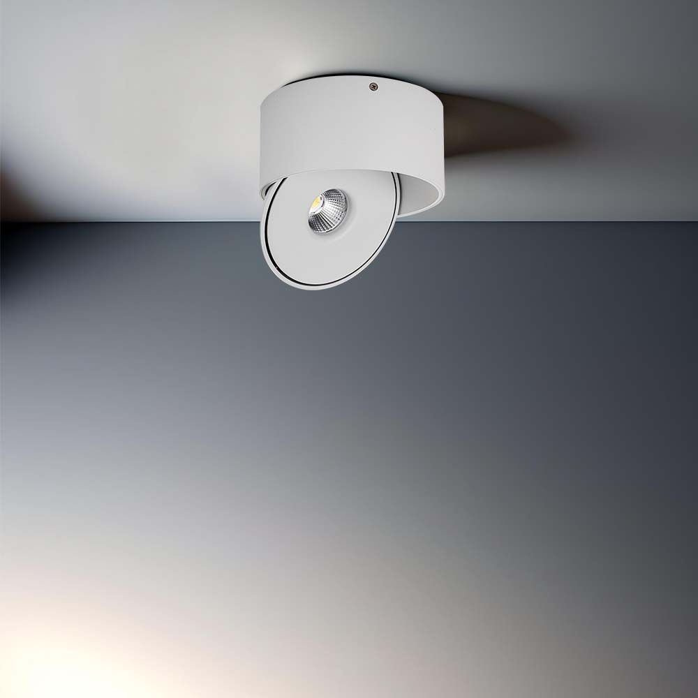 30W Overflade COB Downlight - 3i1, Hvid Hus, 28W Effekt, 2500lm, RA90
