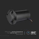 1W LED Nedgravningsspot - Lys 3000K, Sort - Effekt 1W, 50lm, RA80, IP67