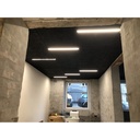 LED Sort Troldtekt Skinne 60 cm - 30W, Akustilight, Planforsænket, 24V