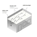 LED Sort Troldtekt Skinne 60 cm - 30W, Akustilight, Planforsænket, 24V
