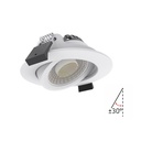 LEDlife Dim2Warm+CCT RA96, hvid indbygningsspot - Ø8,3 cm, 7W, dæmpbar, IP65, 230V