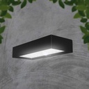 Solcelle Væglampe - Mursten, Lithium Batteri 3.7V 3000mA, 4000K, Sort