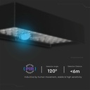 Solcelle Væglampe - Mursten, Lithium Batteri 3.7V 3000mA, 4000K, Sort